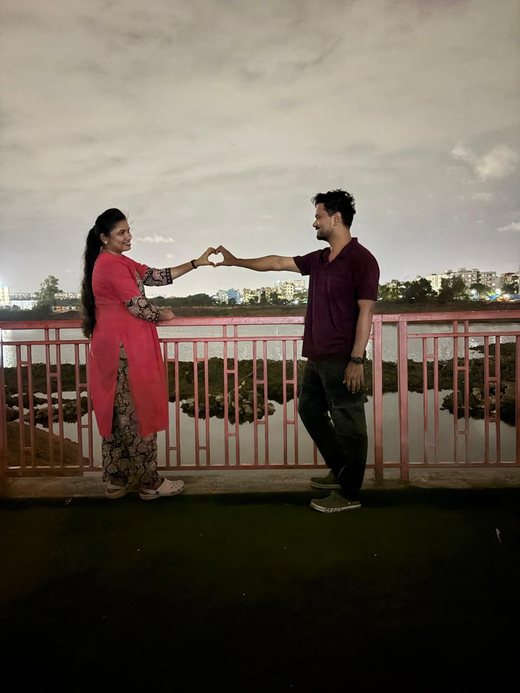 A heart made with our hands, by the lake